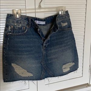 Zara denim skirt